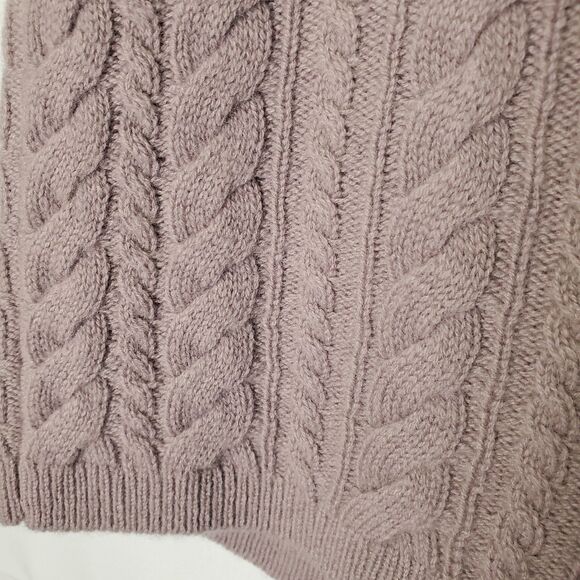 Sweaty Betty Cable Knit Wool Cashmere Shorts Pastel Purple Size Medium - Picture 4 of 8